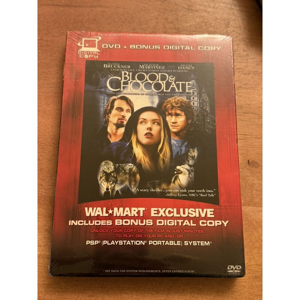 Blood & Chocolate DVD 2007 NEW Bonus Digital Copy Hugh Dancy